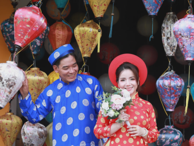 Ảnh cưới của Huỳnh Văn Lối và Đỗ Thị Thu Trinh