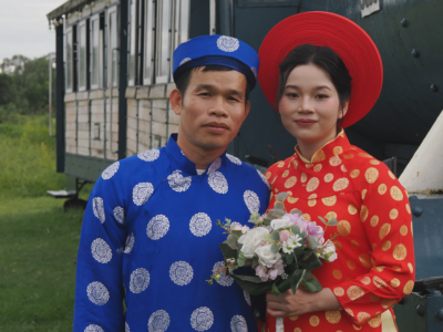 Ảnh cưới của Đặng Văn Sữ và Nguyễn Thị Ngọc Xoàn
