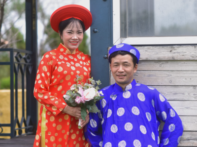 Ảnh cưới của Chu Huy Lưu và Cao Thị Lý
