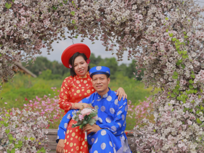 Ảnh cưới của Nguyễn Hữu Thuận và Trương Thị Lan