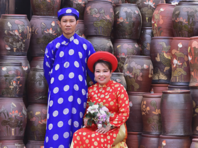 Ảnh cưới của Phạm Văn Dũng và Nguyễn Kim Ngọc