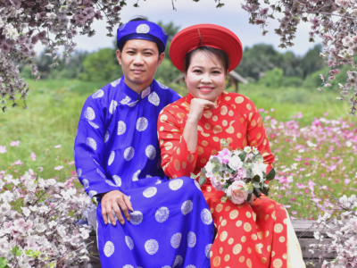 Ảnh cưới của Phạm Văn Dũng và Nguyễn Kim Ngọc